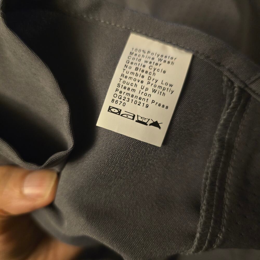 Blauer grey super shirt button down shirt nwt size 15.5 - Picture 5 of 5